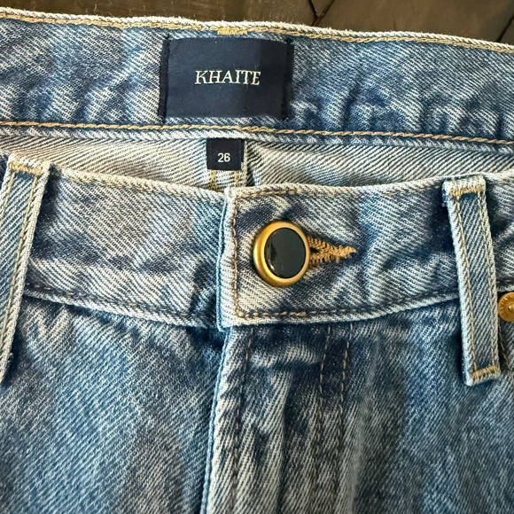KHAITE Light Blue Straight Leg Jeans - Picture 7 of 7